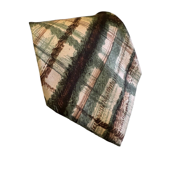 Oleg Cassini Vintage Silk Burma Necktie Stripe with price tag attached 1970's - Picture 1 of 5